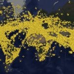 Copyright Flightradar24-1500Z-23Jul2026 – Busiest Commercial Day Ever Tracked
